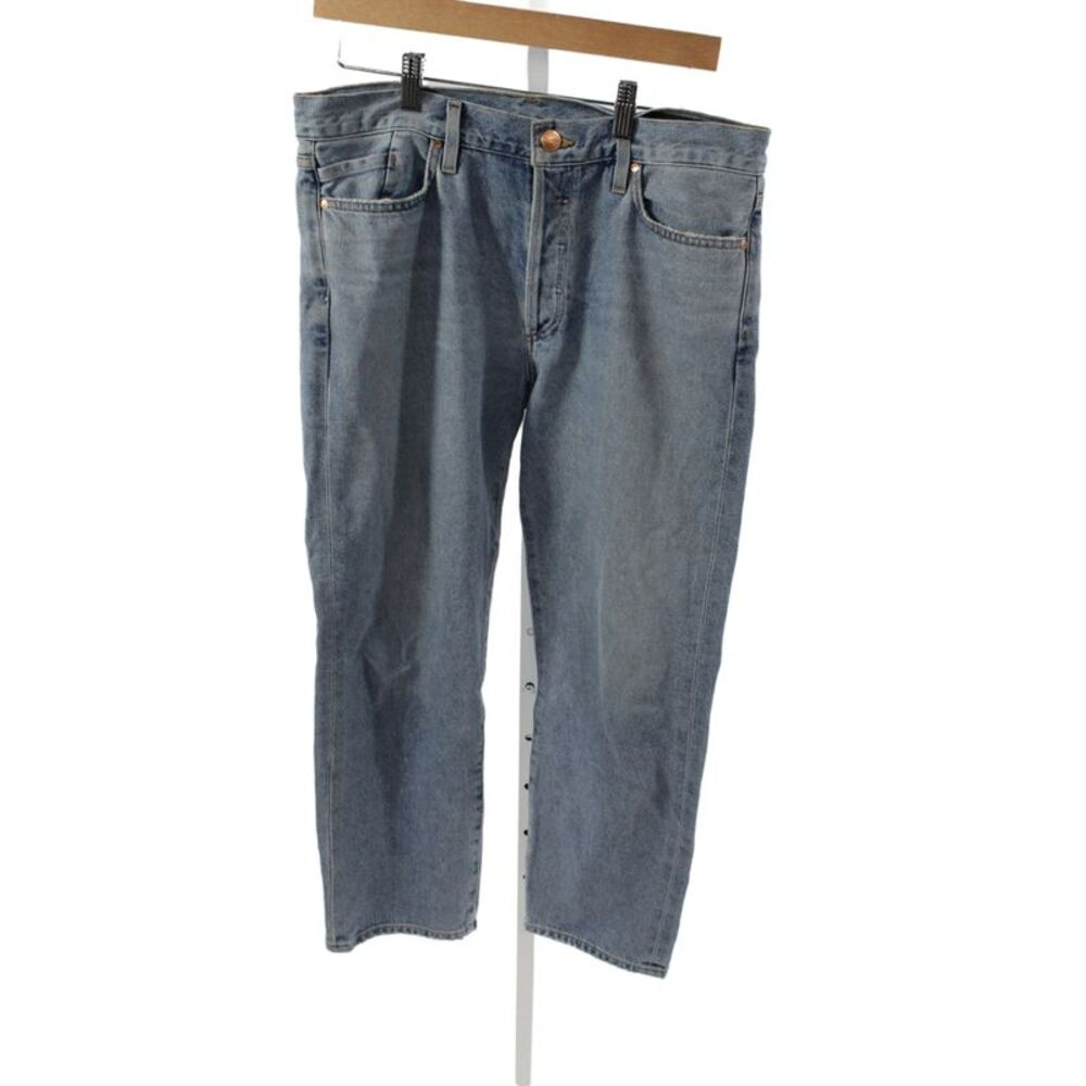 Goldsign Mens Straight Jeans Blue Cotton High Rise Size 29